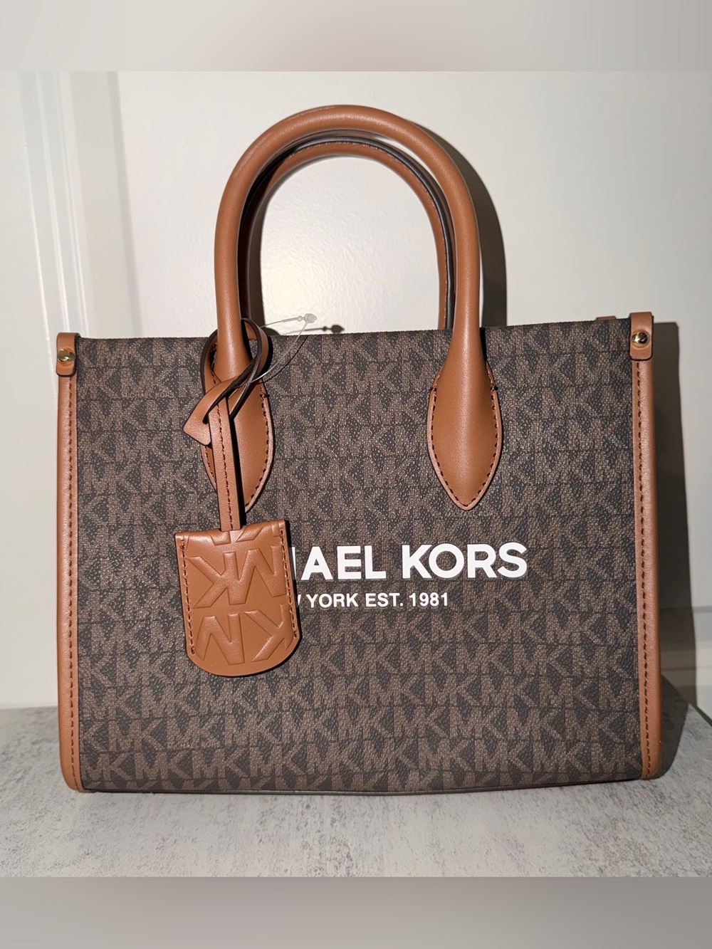Michael Kors Mirella Small Logo Crossbody Bag in Brown
